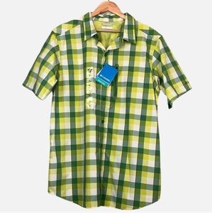 COLUMBIA rappel kick plaid short sleeve shirt